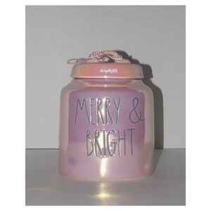 Rae Dunn Iridescent Merry & Bright Canister